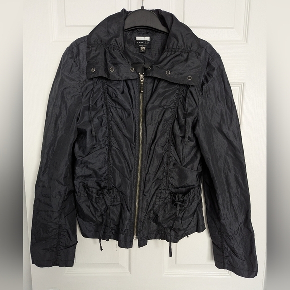 Kapalua Concept Jackets & Blazers - Kapalua Concept Women's Black Lightweight Waterproof Windbreaker Jacket